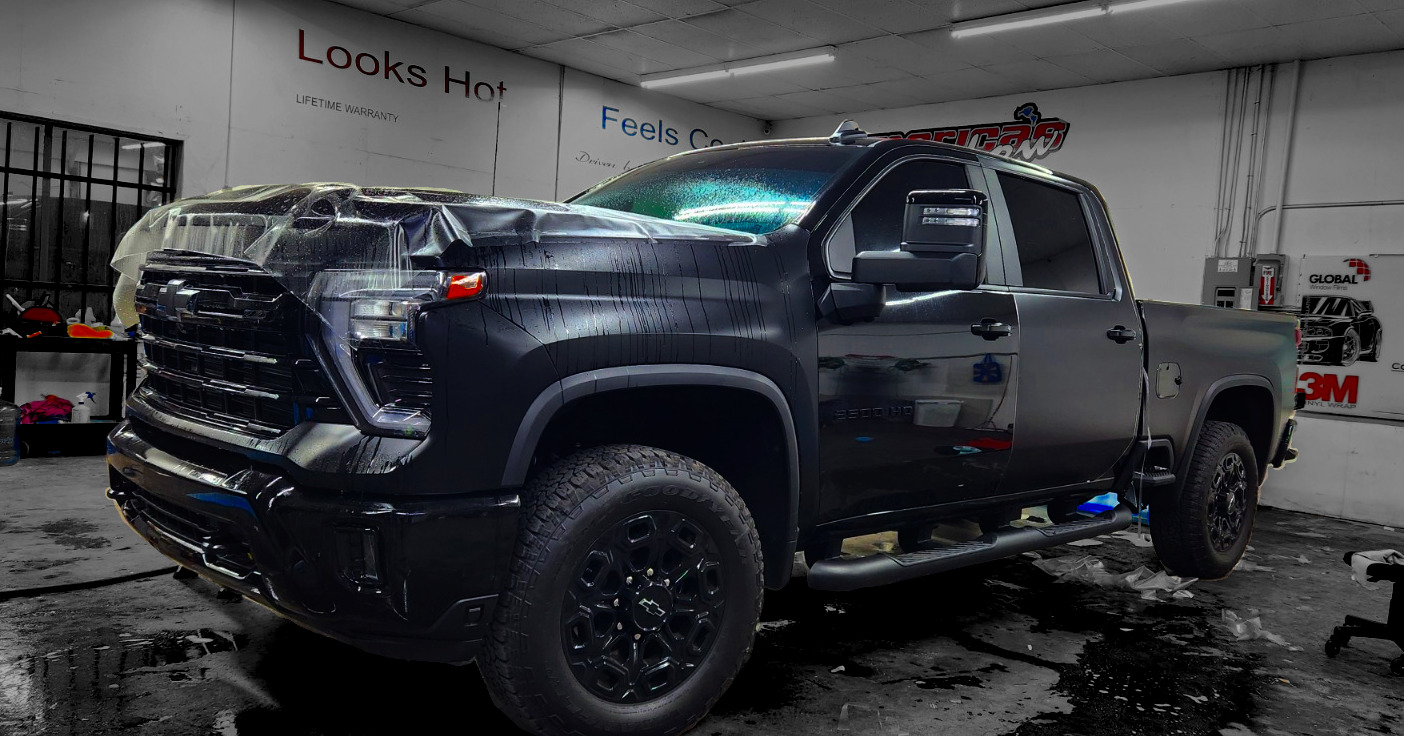 Matte PPF applied to a car
